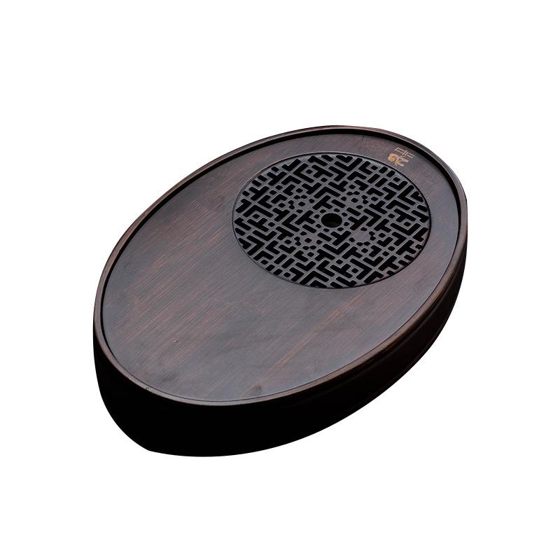 Бамбуковый поднос для чая, простой бытовой бамбуковый поднос, чайный сервиз Kung Fu, сливной длинный поддон для замачивания, небольшой чайный столик для хранения воды