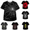 Fashion 3D Skull Prints Print Children's Summer Short-sleeved T-shirt