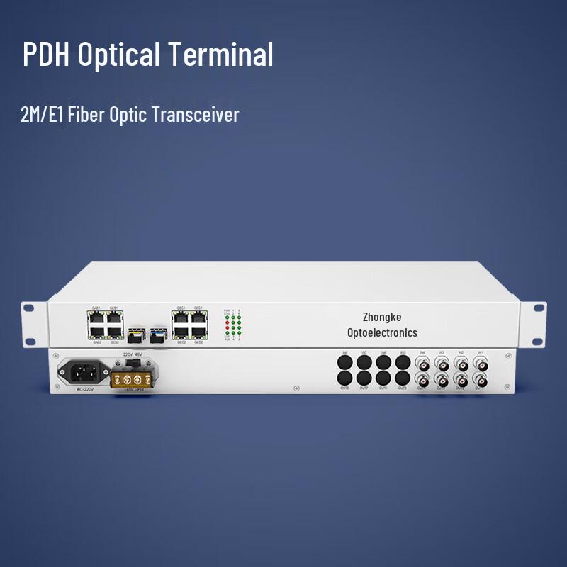 Zhongke Optoelectronics 4E1+4GE PDH Оптический приемопередатчик
