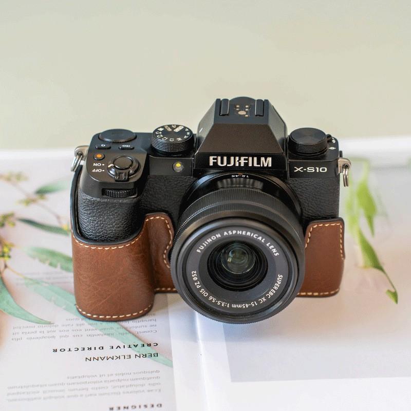 PU Leather Camera Case Fujifilm X-T5 X-T4 X-T30 II X-T20 X-S10 X-S20 X100VI Compact DSLR Protective Sleeve Bag