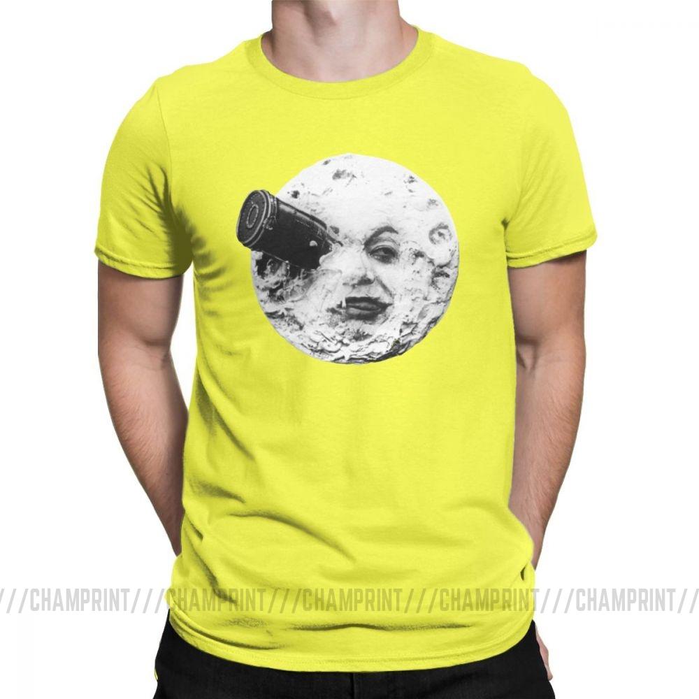 Moon T Shirts For Men Georges Melies Twin Party Tops Short Sleeve Vintage T Shirts
