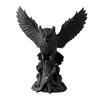 3D Printed Resin Statue Owl on Tree Stump Figurine, Animal Sculpture, Collectible Personalized Entryway Accent Dark Ornament for Home Office