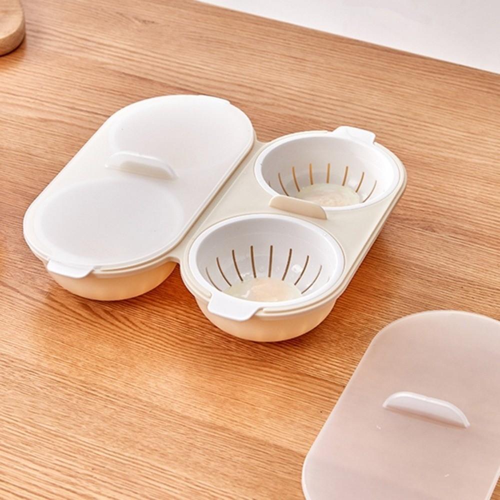 Anti-slip Microwave Egg Poacher Non-stick Egg Maker Food Grade Pans Hot Spring Egg Mold  Breakfast