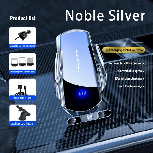 Беспроводное автомобильное зарядное устройство с магнитной головкой, быстрая зарядка, вентиляционное отверстие, присоска, держатель для телефона на присоске для iPhone, Xiaomi, Samsung S20+