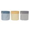 Laundry Basket - Noname - Houndstooth - Grey, Blue, Yellow - 45 X 45 X 45 Cm - 3 Units