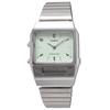 Casio Стандартные аналогово-цифровые кварцевые наручные часы AQ-800E-3A Унисекс Светло-зеленые