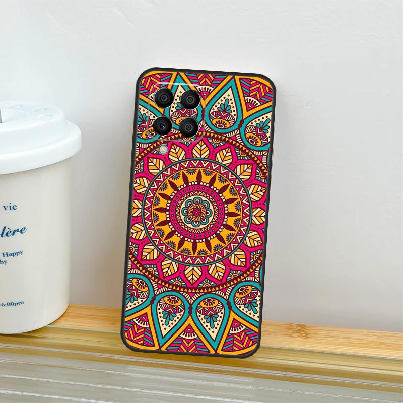 Чехол с геометрическим узором мандалы для Samsung Galaxy M06 M16 M36 M56 M15 M11 M31 M21 M53 M13 M32 M52 M35 M55 M14 M34 M54