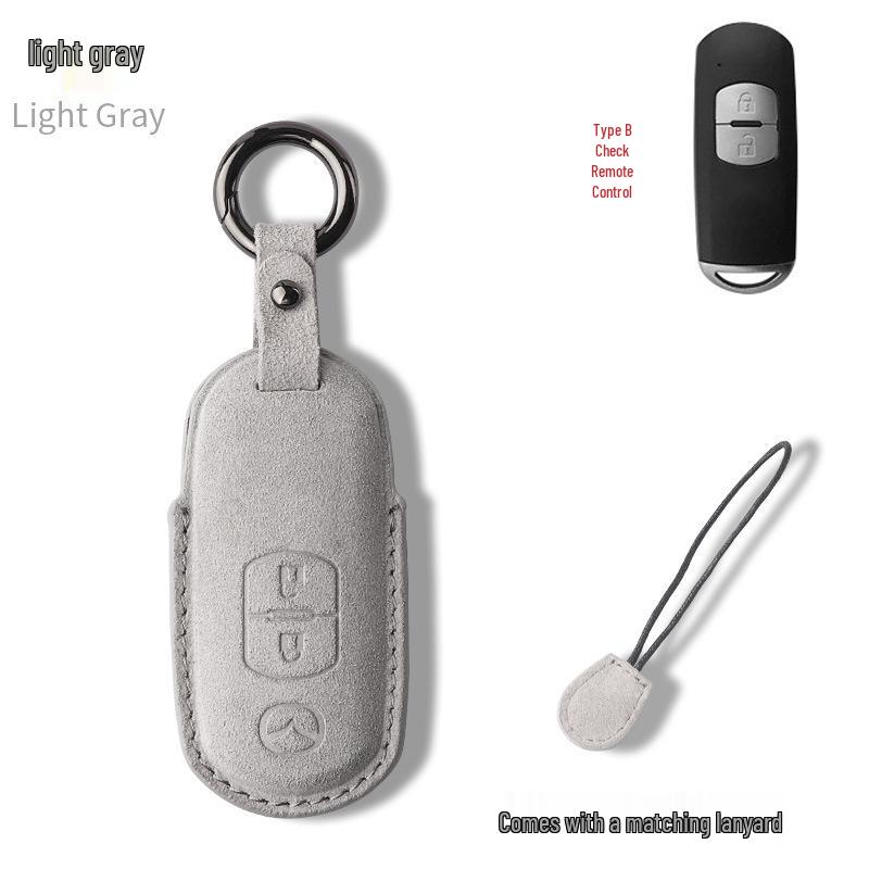 Премиальный замшевый чехол для ключей с пряжкой для Mazda CX-4, CX-5, Axela, Atenza и старой Mazda 6