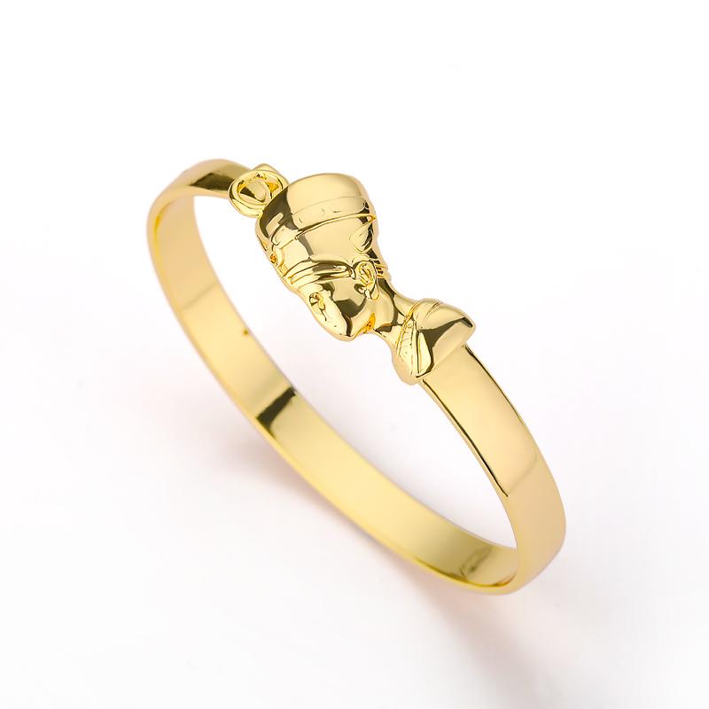 Браслеты-манжеты египетской царицы Нефертити для женщин и мужчин, регулируемые, африканские парные браслеты, хип-хоп, панк, ювелирные подарки