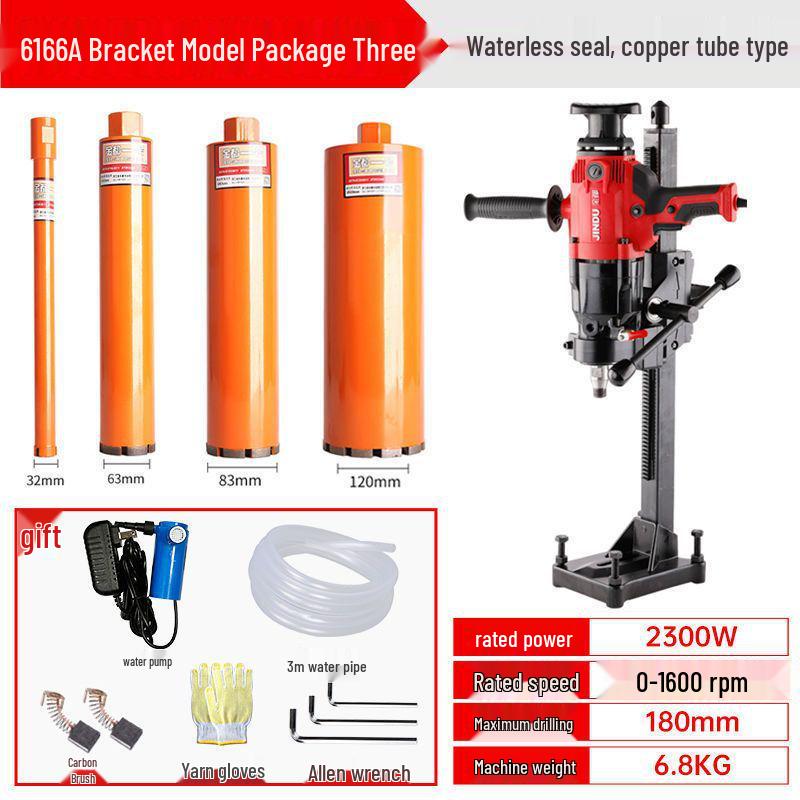 Jindu Двухцелевая ручная алмазная буровая установка высокой мощности для бетона и установки кондиционеров
