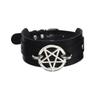 Goth Pentagram Necklace Star Choker Collar Black Pu Leather Gothic Accessories Woman Witch Cosplay Jewelry