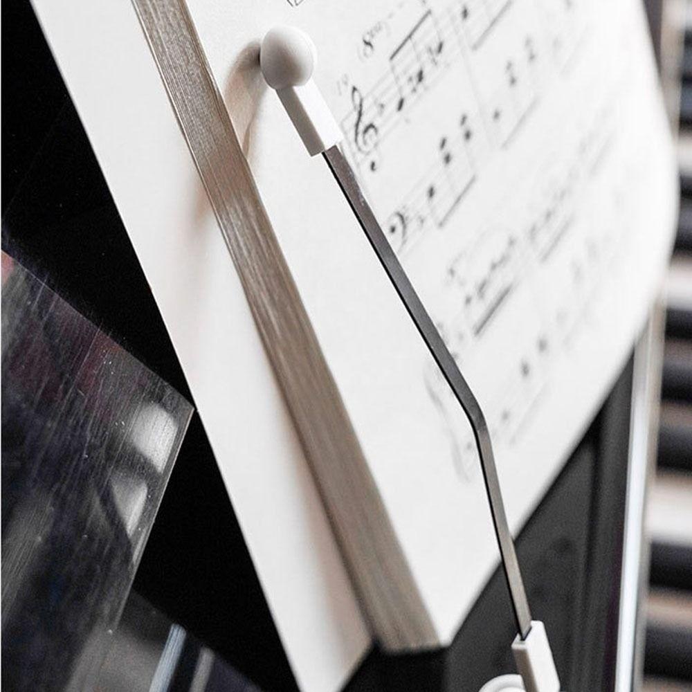 1Pair Adjustable Piano Page Holder Portable Piano Score Holder Music Stand Clip for Sheet Music