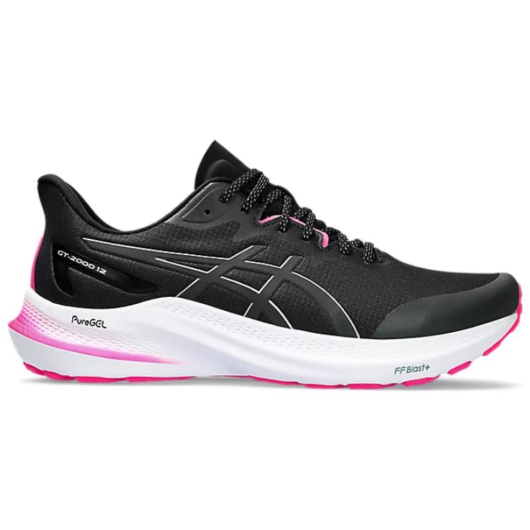 Asics GT 2000 12 Lite-Show Черные мужские кроссовки Pure Silver 1011B766-001