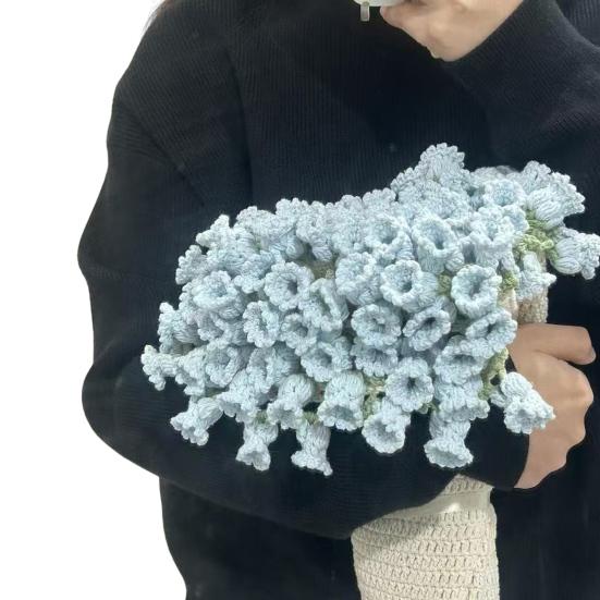 Набор для вязания крючком цветочного одеяла, набор для самостоятельного вязания одеяла с букетом роз, набор для вязания крючком, набор для рукоделия на День матери, подарок для домашнего дивана, декор дивана