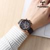 TORSO Мужские металлические часы Torso T76 Balios Multi Diamond Watch (кожаный ремешок в комплекте),Корейские популярные часы