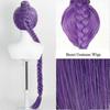 Demon Hunters Costume Wigs Cosplay for Kids, Rumi Costume Wigs Purple Braids Wig Halloween Cosplay Props, Anime Cosplay Wig