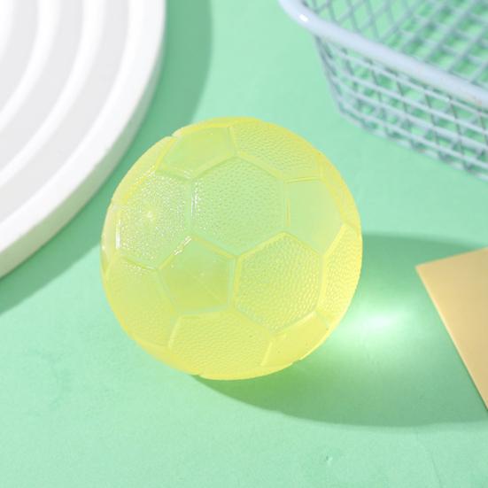 Clear Sports Ball Squeeze Toy Stress Relief Mini Basketball Baseball Football Soccer Fidget Toy Decompression Stress Ball Sports Lover