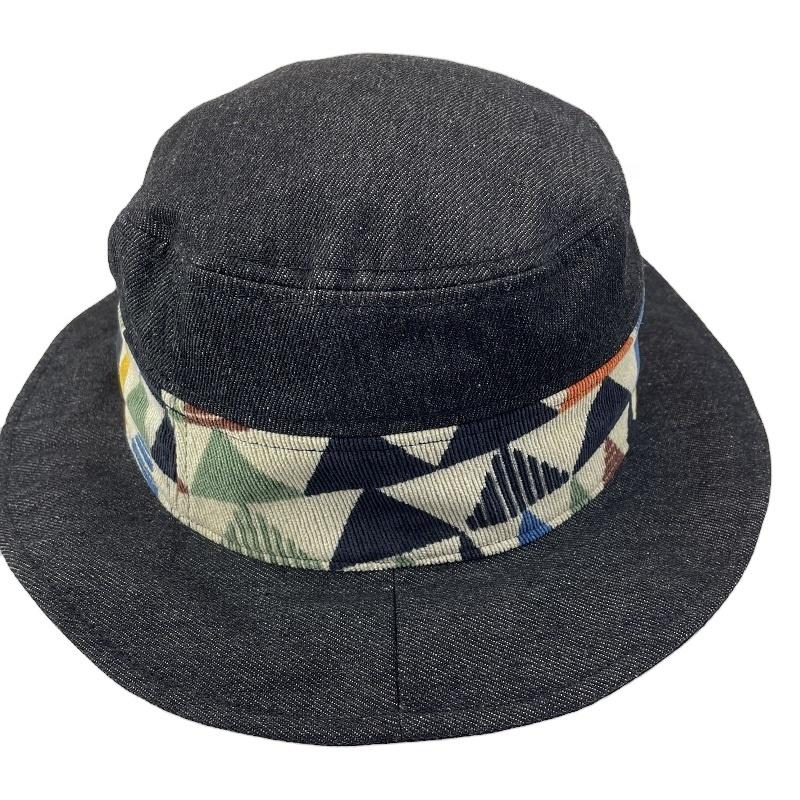 Custom Designer Luxury Solid Denim 100% Cotton Outdoor Adult Bucket Hats Four Seasons Bulk Blank Fishing Cap Women