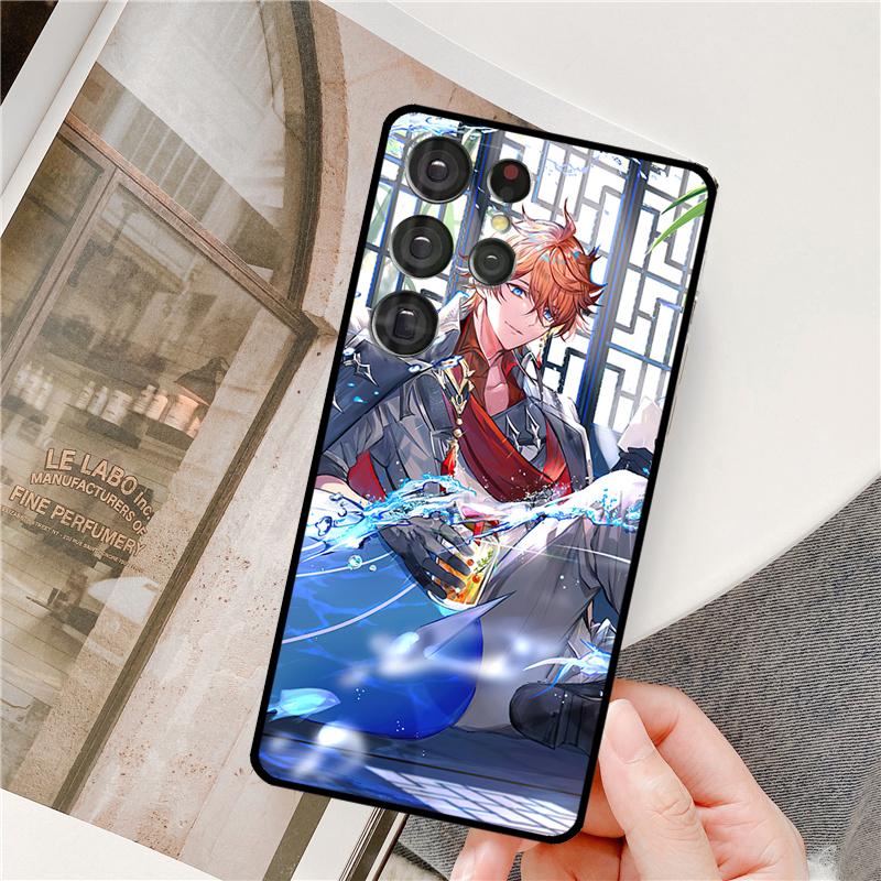 Чехол для телефона Tartaglia Genshin Impact для Samsung Galaxy S24 Ultra S9 S10 S20 S21 S22 S23 Plus S24 FE S25 Ultra