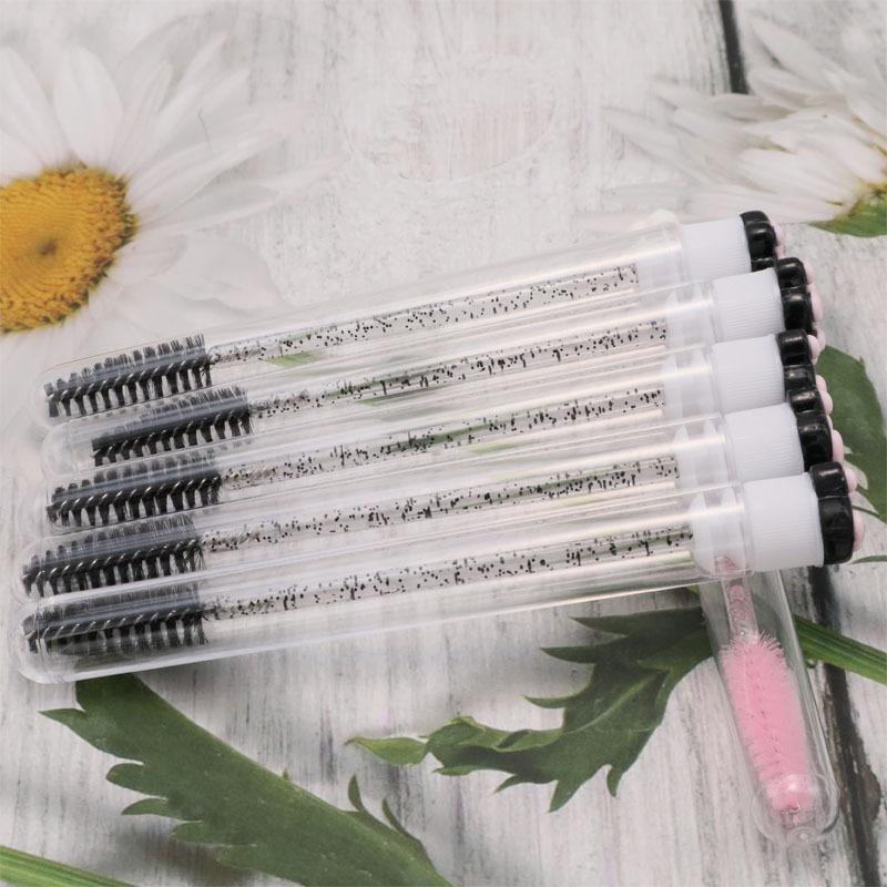 Мультяшный кошачий коготок, туба для кисточки для ресниц, одноразовые палочки для туши, многоразовые щеточки-спули для ресниц, пыленепроницаемые тубы для хранения и очистки