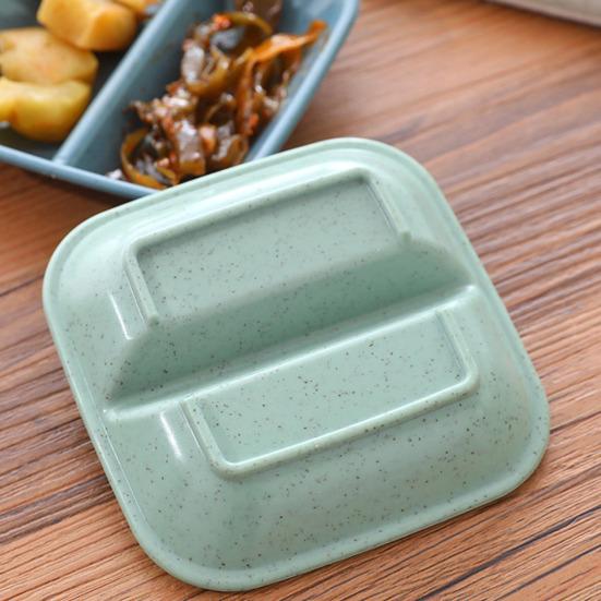 2 шт. блюдо для соуса с двойной решеткой, дизайн, многоцелевой длительный срок службы, маленькое блюдо, приправа, посуда для соевого соуса