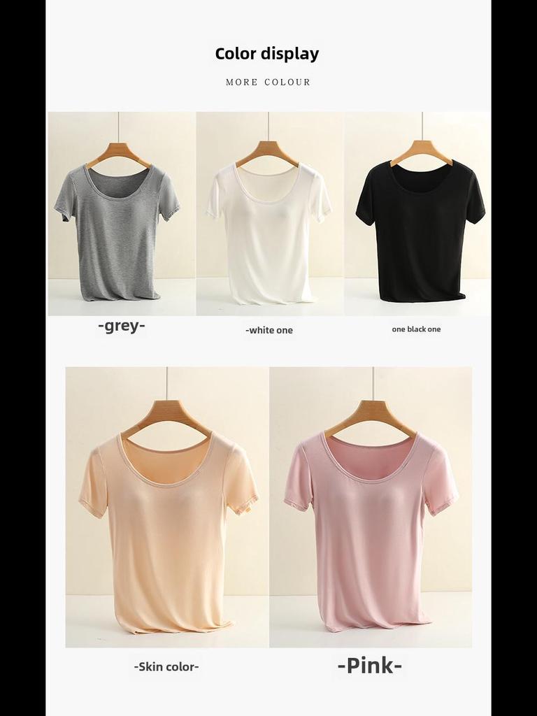 Женский модальный жилет с короткими рукавами, тонкий, большого размера, узкие чашечки