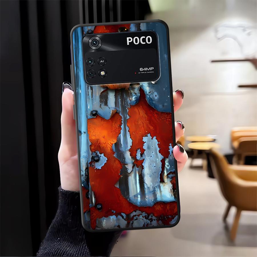 Чехол с ржавыми пятнами для Xiaomi Poco C51 F3 F4 F5 M5 X3 X4 X5 C65 C50 M3 M4 Pro Funda Чехол для телефона