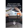2-In-1 Car Seat Gap Organizer With Dual Usb Chargers&Colorful Ambient Lighting - Pu Leather Storage Box For Phones  Accessories