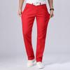 2020 New Autumn Men 'S Red Jeans Classic Style Straight Elasticity Cotton Denim Pants Male Brand White Trousers