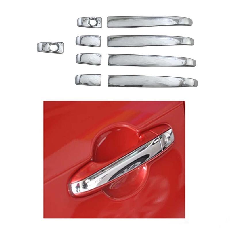 Car Decoration Chrome Silver Door Handle Cover For Toyota Camry 2012 2013 2014 2015 2016 2017 Cars Accessories Exterior Styling