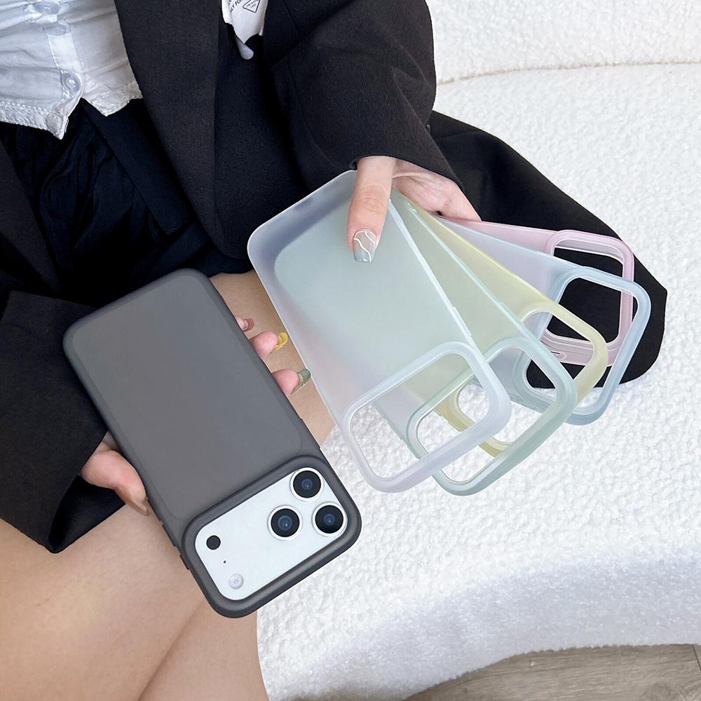 Роскошный прозрачный чехол конфетного цвета для iPhone Air 17 16 15 14 13 12 Pro Max Plus 16E Прозрачный матовый силиконовый мягкий корпус 16+