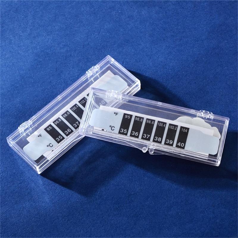20RC 10 шт. Температурные наклейки-полоски на лоб Цифровые термометрические полоски