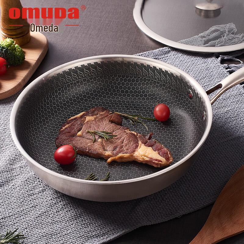 Oumeida 316 Stainless Steel Non-Stick Fry Pan & Wok