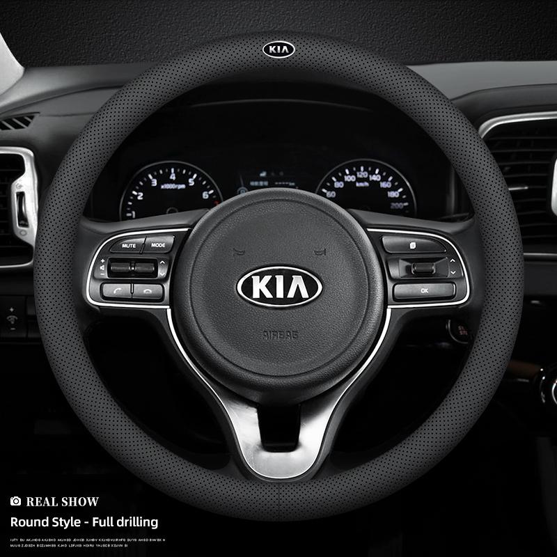 CLFW1 Dedicated Steering Wheel Cover Car Interior Accessories For KIA Rio 4 Ev3 ev6 Niro Stonic Sportage GT-Line Ceed Picanto Forte K9