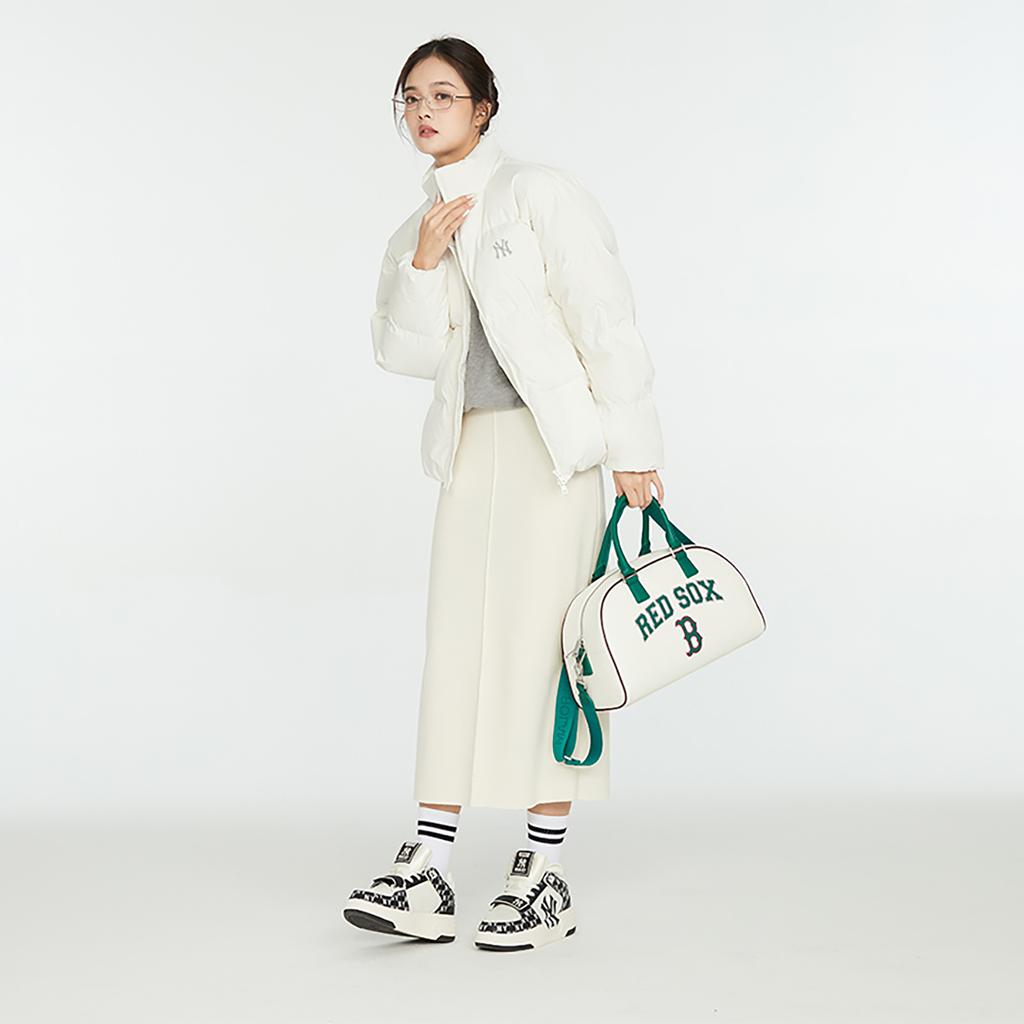 New MLB New York Yankees Down Jackets Unisex Cream 3ADJB0336-50CRS