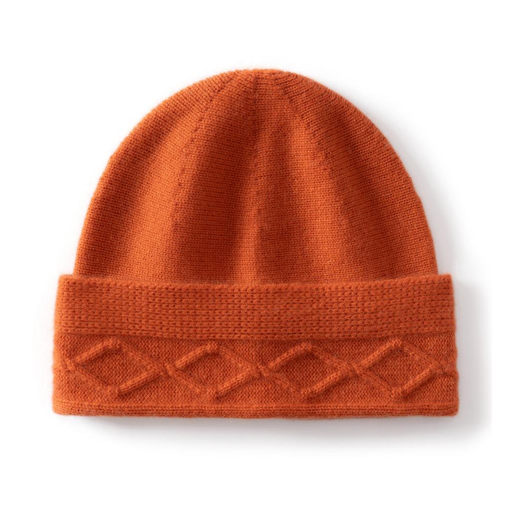 Autumn and winter new cashmere hat autumn and winter new knitted thickened warm ear protector wool headhat