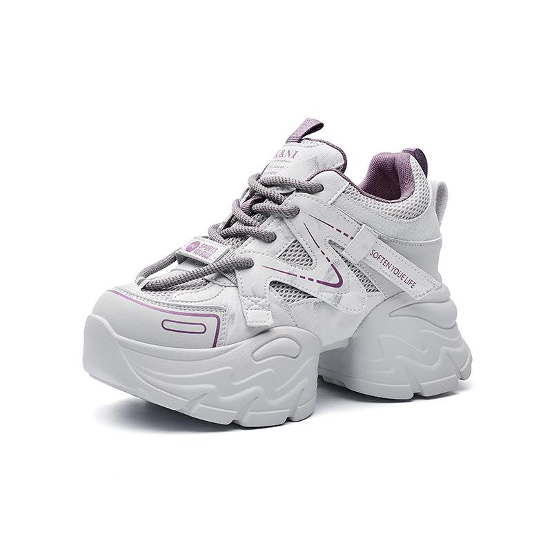 Весенние новые дышащие сетчатые кроссовки на толстой подошве в стиле dad shoes, женские, супер популярные, модные, универсальные, с цветовыми сочетаниями, повседневные спортивные кроссовки