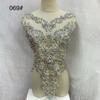Rhinestone Tassel Dark Purple Beaded Lace Fabric with Motif Rhinestones Flower Shape Embroidery Trim for Wedding Dress