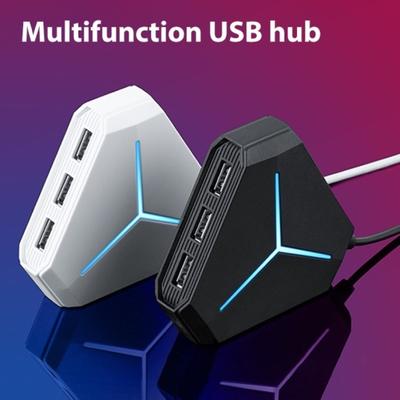 Многопортовый USB 2.0 AUX TF-концентратор для чтения карт памяти, адаптер-разветвитель кабеля длиной 1 м для ПК