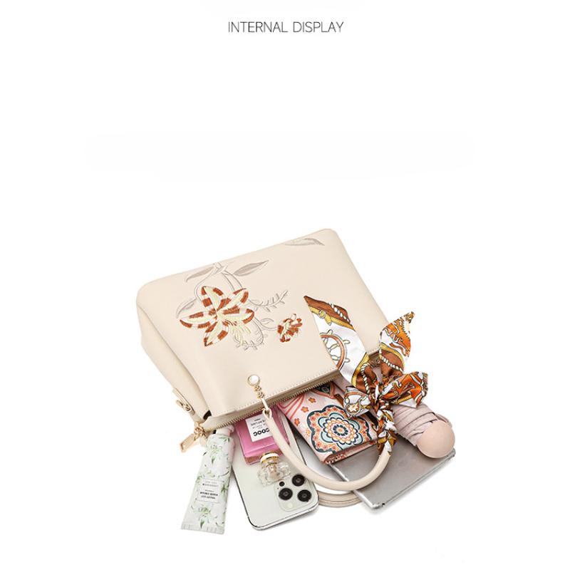 Женская сумка Art Design Light Luxury Mother Bag с вышивкой, вместительная сумка