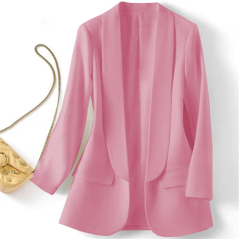 Женский блейзер в корейском стиле 2024: Модный британский повседневный костюмный набор для весны