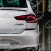 Glossy black For NEW Caddy Badge Letter Car Body Emblem 3D Metal Tail Sticker GTD Acceessories