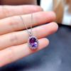 BELLA BOX Новая корейская версия Temperament Oval Amethyst Color Treasure Open Ring Womens Fashion Cuestionary Cushion Set Jewelry