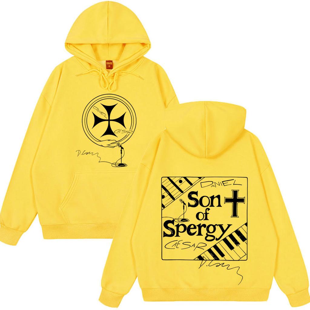 Daniel Caesar Son of Spergy Tour Print Sweatshirt Men Women High Quality Pullover Long Sleeves Harajuku Hoodie