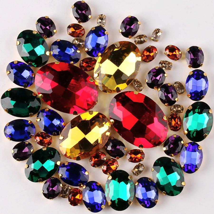 Смешанные кристаллы, стекло, пришитые вручную бриллианты, каплевидные, овальные, конский глаз, одинарный коготь, дрель, хрустальная пряжка, сделай сам, ювелирные аксессуары, стразы, пришивные бусины