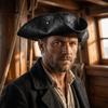 Faux Leather Captain Hat Jack Hat Western Cowboy Hat Vintage Adult Tricorn Hat  Women