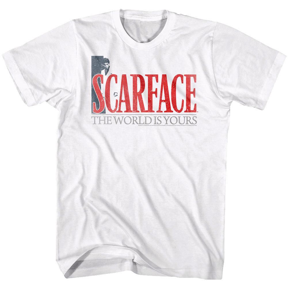 Women's Plus Size Cotton T-shirt Summer Casual Graphic Tee Short Sleeve Scarface World is Yours Logo Men's T Shirt Tony Montana Vintage Pacino Gangst