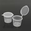 100 шт. прозрачные одноразовые стаканчики для соуса, чашки для чатни, емкость для небольшого хранения, контейнер для коробки с крышками MIT