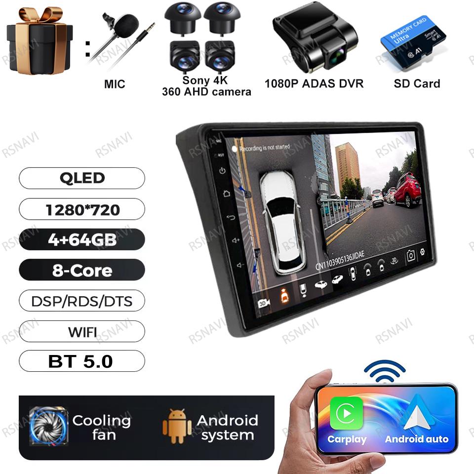 Автомагнитола Android 16 для Fiat Ducato Peugeot Boxer Citroen Jumper 2 2005-2022 Qualcomm Головное устройство 5G WIFI Стерео 4G LTE GPS DVD