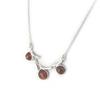Les Trésors De Lily [N2276] - Silver Necklace 'Inspiration' Amber (rhodium-plated) - 20x15 Mm